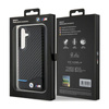 BMW Leather Carbon Blue Line - Case for Samsung Galaxy S24 (black)