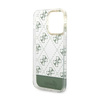 Guess 4G Stripe Script Logo Galvanisiertes Muster - iPhone 14 Pro Tasche (khaki)