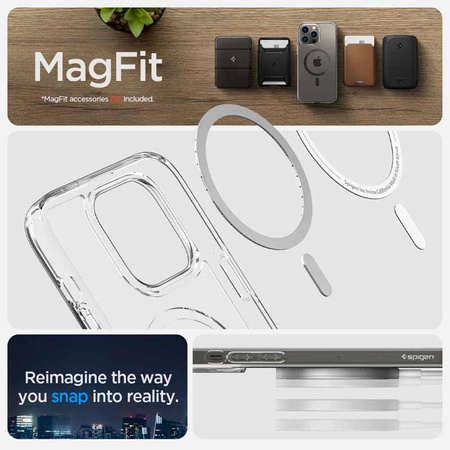 Spigen Ultra Hybrid Mag MagSafe – Etui do iPhone 14 Pro (Carbon Fiber)