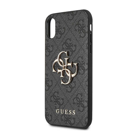 Guess 4G Big Metal Logo - Case for iPhone X (Grey)