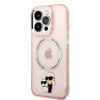 Karl Lagerfeld IML NFT Karl & Choupette Magsafe - iPhone 14 Pro Max Tasche (rosa)