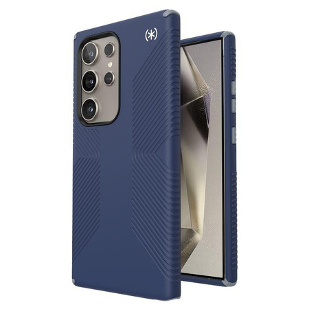 Speck Presidio2 Grip - Samsung Galaxy S24 Ultra Hülle (Küstenblau / Staubgrau)