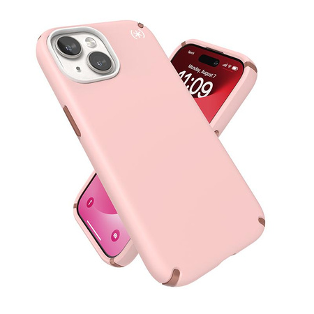 Speck Presidio2 Pro - Pouzdro iPhone 16e / iPhone 15 / iPhone 14 / iPhone 13 (Dahlia Pink / Rose Copper / White)