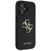 Guess Grained Big 4G Logo Small Classic Logo - Hülle für iPhone 16 (schwarz)