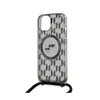 Karl Lagerfeld IML Crossbody Monogram Karl & Choupette Head MagSafe - Hülle für iPhone 15 / 14 / 13 (schwarz)