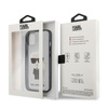 Karl Lagerfeld Ikonik Karl - iPhone 13 mini Tasche (klar / schwarzer Rahmen)