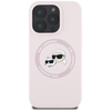 Karl Lagerfeld Silicone Double Heads And Circle MagSafe - Case For iPhone 16 Pro Max (pink)