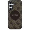 Guess 4G Round Patch Classic Logo MagSafe - Tasche für Samsung Galaxy S25+ (braun)