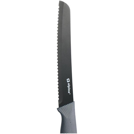 Alpina - INOX stainless steel knife set 6 pcs. (black)