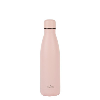 PURO ICON - Bouteille thermique en acier inoxydable 500 ml (Candy Pink) (revêtement en poudre)