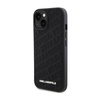 Karl Lagerfeld Quilted K Pattern - iPhone 15 Tasche (Schwarz)