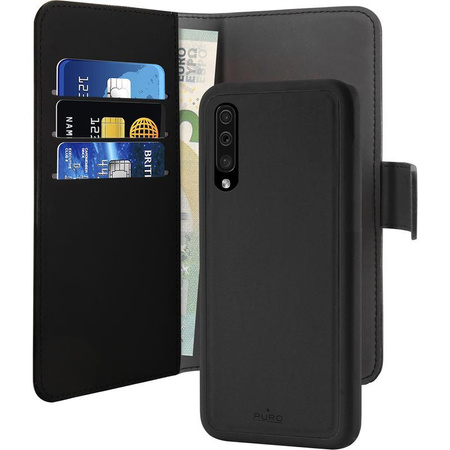 PURO Peněženka s odnímatelným pouzdrem 2 v 1 Samsung Galaxy A50 (2019) / A50s / A30s (černá)