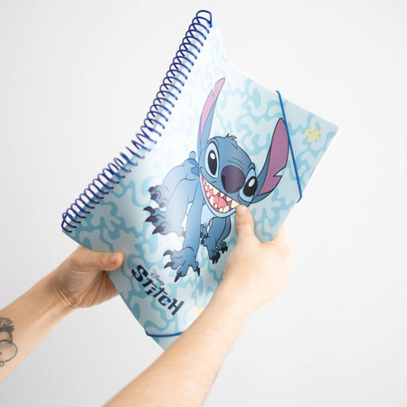 Disney Stitch - A4-Mappe mit Gummiband + 30 transparente Hüllen