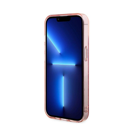 Karl Lagerfeld Monogramm Choupette - iPhone 15 Hülle (Rosa)