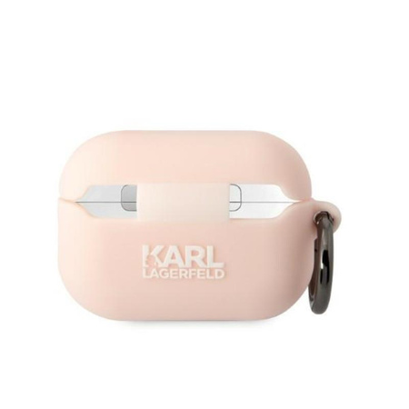Karl Lagerfeld szilikon NFT Karl Head 3D - AirPods Pro 2 tok (rózsaszín)