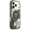 ETUI DO IPHONE 17 PRO do MAGSAFE GUESS CZARNE ORYGINALNE ELEGANCKIE KWIATY