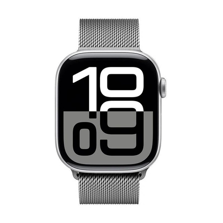 Crong Milano Steel - Cinturino in acciaio inossidabile per Apple Watch 38/40/41/42 mm (argento)