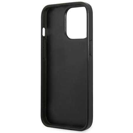 Karl Lagerfeld Perforiertes Allover - iPhone 13 Pro Max Tasche (schwarz)