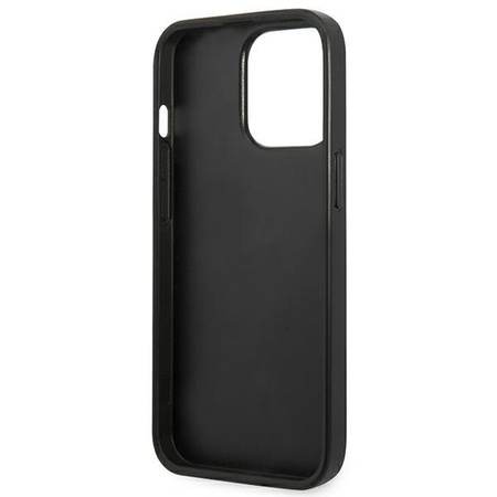 Karl Lagerfeld Monogram Plaque - Hülle für iPhone 13 Pro Max (Schwarz)