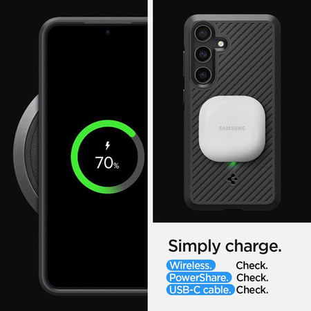 Spigen Core Armor - pouzdro pro Samsung Galaxy S24 (matně černé)