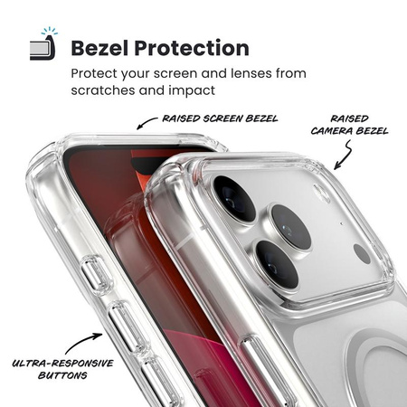 Speck Presidio Perfect Clear MagSafe - iPhone 17 Pro Max Tasche (Klar / Silber)