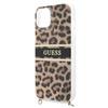 Guess Leopard Gold Stripe Crossbody - pouzdro pro iPhone 13