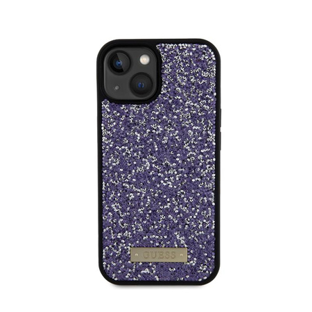 Guess Rhinestone Metal Logo - iPhone 15 Case (pink)