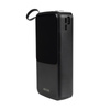 WEKOME WP-10 Pop Digital Series - Power bank 20000 mAh with built-in USB-C / Lightning / Micro USB / USB-A cable (Black)