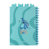 Disney Stitch – A5-Notizbuch / Notizbuch aus der Waves-Kollektion