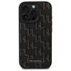 Karl Lagerfeld Leather Monogram Metal Logo MagSafe - Case for iPhone 16 Pro Max (black)