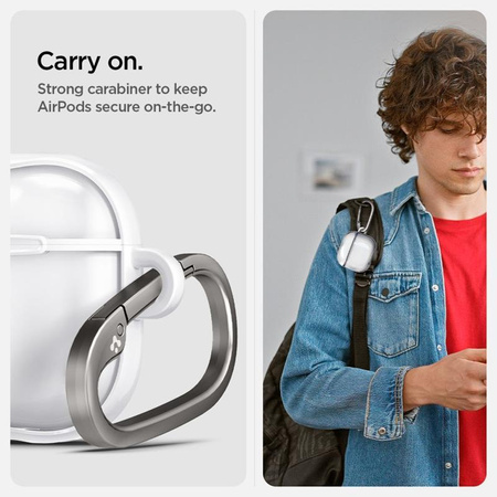 Spigen Ultra Hybrid - tok Apple AirPods 4 készülékhez (Jet White)