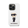 Karl Lagerfeld Silicone NFT Ikonik - pouzdro pro iPhone 14 Pro (bílé)