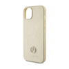 Guess 4G Strass Metal Logo - Coque pour iPhone 15 Plus (Or)