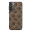 Guess 4G Metal Logo - Etui Samsung Galaxy S21 (brązowy)