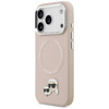 ETUI DO IPHONE 17 PRO do MAGSAFE KARL LAGERFELD ORYGINALNE RÓŻOWE SKÓRZANE