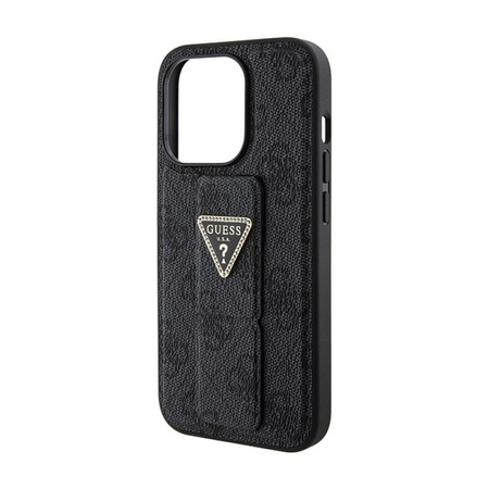 Guess Grip Stand 4G Triangle Strass Logo - iPhone 15 Pro Max Case (black)