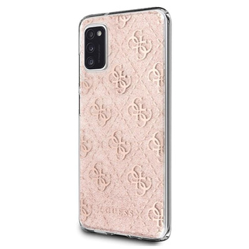 Guess 4G Glitter - Samsung Galaxy A41 tok (rózsaszín)
