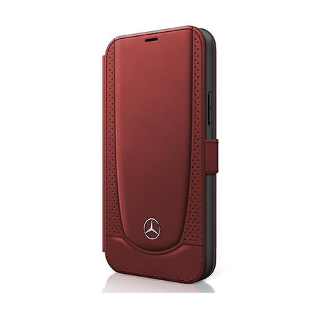 Mercedes Booktype Leather Urban Line - iPhone 12 / iPhone 12 Pro Case (red)