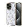 Guess 4G Triangle Metal Logo - Coque iPhone 15 Pro (blanc)