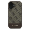 Guess 4G Bottom Stripe - Coque pour iPhone 16 Plus (marron)