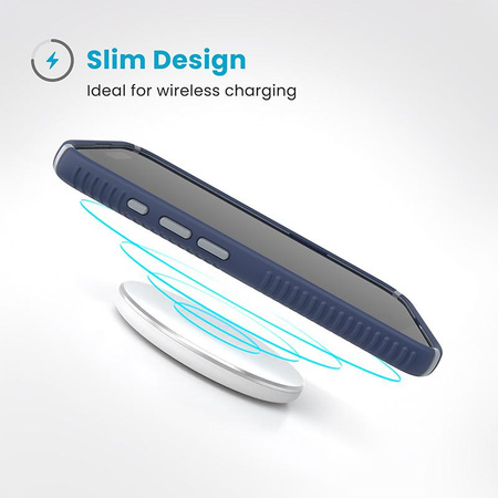 Speck Presidio2 Grip - Hülle iPhone 16 (Coastal Blue / Dust Grey / White)