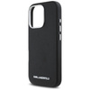 Karl Lagerfeld Saffiano Full Wrapped Elongated Metal Logo MagSafe - Hülle für iPhone 16 Pro Max (schwarz)