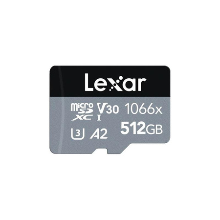 Lexar MicroSDXC - paměťová karta 512 GB Class 10 UHS-I U3 120/160 MB/s s adaptérem