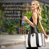Case-Mate Large Travel Tote Bag - Vodotěsná taška přes rameno s pouzdrem na telefon (Silver Chrome)