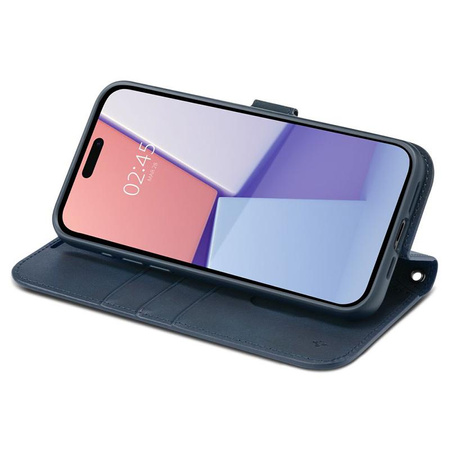 Spigen Wallet S Pro - Case for iPhone 15 Pro (Navy)