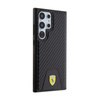 Ferrari Carbon Stitched Bottom - Etui Samsung Galaxy S24 Ultra (czarny)