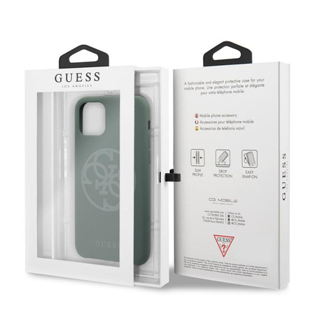 Guess Silicone 4G Tone to Tone - Etui iPhone 11 Pro (khaki)