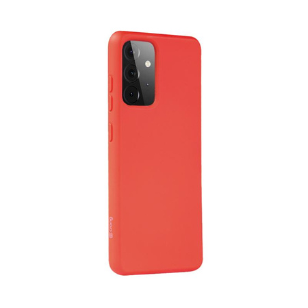 Crong Color Cover - Custodia per Samsung Galaxy A72 (Rosso)