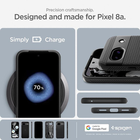 Spigen Liquid Air - pouzdro pro Google Pixel 8A (matně černé)