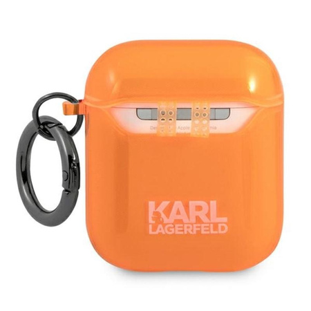 Karl Lagerfeld Choupette Head - Airpods tok (fluo narancssárga)